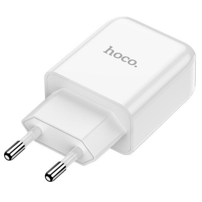 Зарядное устройство HOCO N2 один порт, белый