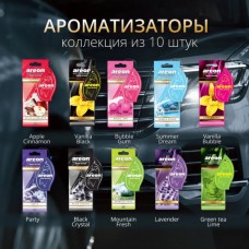 Набор автомобильных ароматизаторов Areon, 10 шт