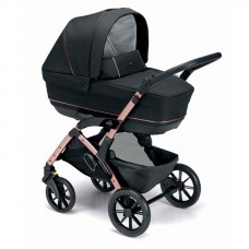 Коляска CAM TRIS SMART (3 в 1), группа 0/4 (0-22кг), черный-розовый