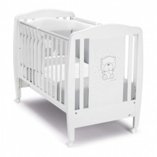 Кроватка детская CAM LETTINO ORSO, TEDDY GREY (группа 0/3), Тедди серый, белый
