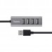 Адаптер hoco. HUB HB1 4USB матовый