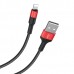 Кабель hoco. X26 Xpress для lightning черно-красный