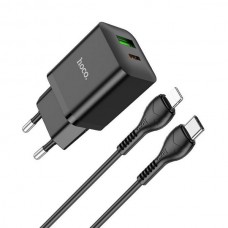 Зарядное устройство hoco. N28 PD20W+QC3.0 (Type-C - iP), черный