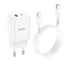 Зарядное устройство hoco. N28 PD20W+QC 3.0 (Type-C-iP), белый