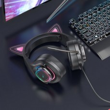 Наушники hoco. W107 черно-фиолетовый