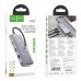 Адаптер hoco. HB32 Type-C 8-in-1 multi-function металлический серый