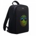 Рюкзак с LED-дисплеем PIXEL PLUS - BLACK MOON, 37х31х15см, 7 карманов, 13", 700гр.,16л, мягкий