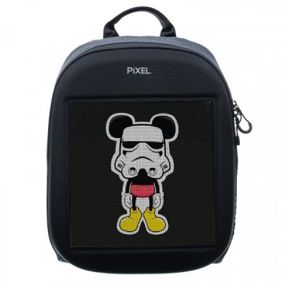 Рюкзак с LED-дисплеем PIXEL ONE - GRAFIT, 41х32х16см, 3 карманов, 15", 790гр.,20л, жёсткий