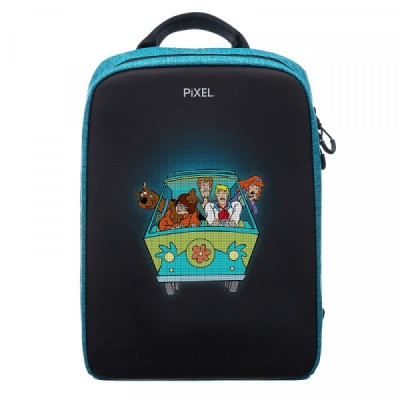 Рюкзак с LED-дисплеем PIXEL PLUS - INDIGO, 37х31х15см, 7 карманов, 13", 700гр.,16л, мягкий