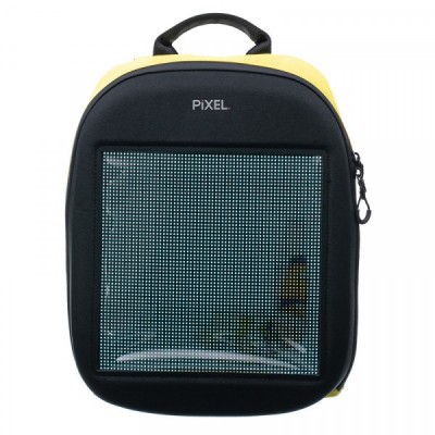 Рюкзак с LED-дисплеем PIXEL ONE - YELLOW SUN, 41х32х16см, 3 карманов, 15", 790гр.,20л, жёсткий