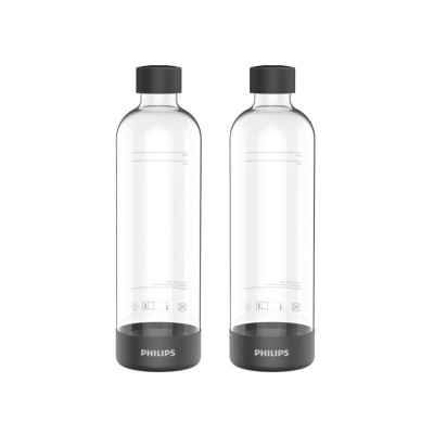 Бутылка для газирования Philips ADD911BK/10, Black, в уп.2шт, Объем 1л